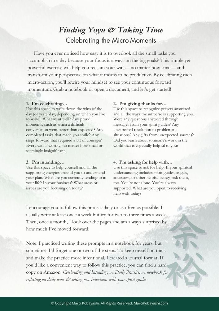 Finding Yoyu and Taking Time - Celebrating Micro-Moments