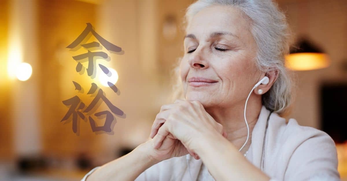 woman listening to affirmations