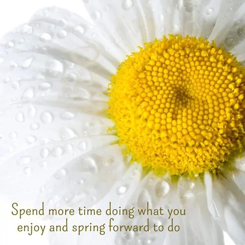 Spend more time doing what you enjoy and spring for to do. | A message brought to you with love, light and blessings from Marci Kobayashi at marcikobayashi.com